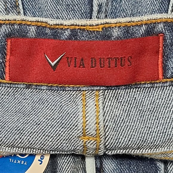VIA DUTTUS 20" Brazilian Denim Blue Jean Skirt Womens Size 0 NWT - Picture 4 of 11